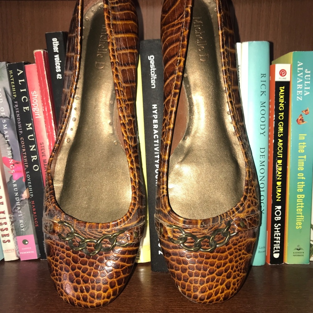 Crocodile Leather Flats